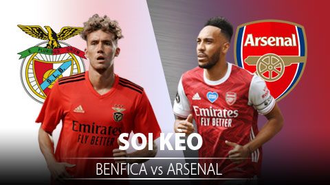 TỶ LỆ và dự đoán kết quả Benfica vs Arsenal